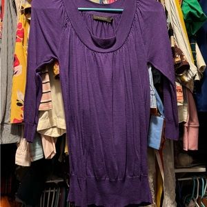 Purple knit blouse